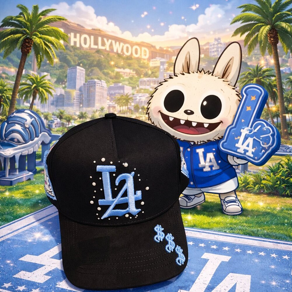CRASHED OUT L.A LABUBU SNAP BACK CAP